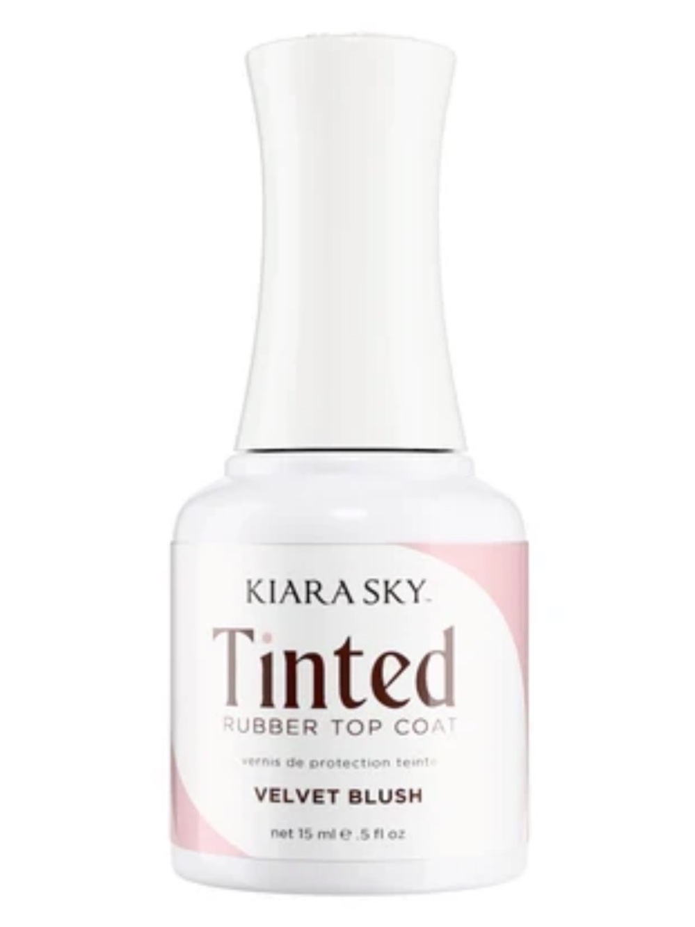 Kiara Sky Tinted Rubber Gel + Top Coat 2 In One Formula Velvet Blush Net 15 ml